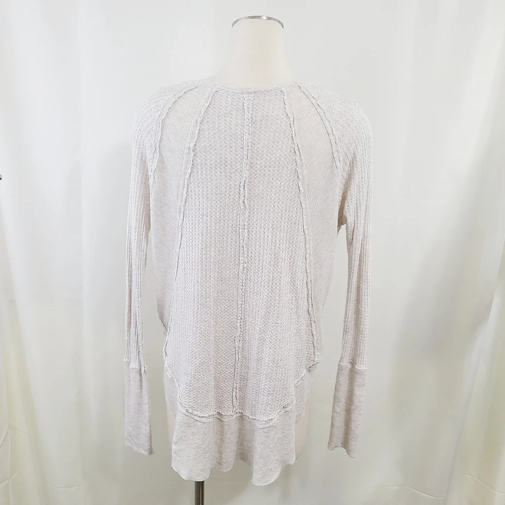 Free People Catalina thermal top Oatmeal heather Beige Women's size small